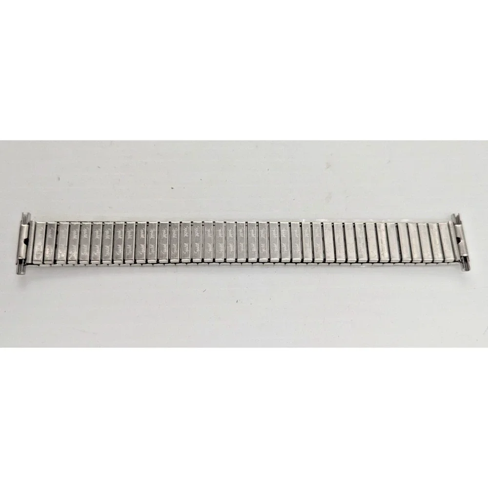 Speidel Silver Twist O Flex Stainless Steel Mens Watch Band
